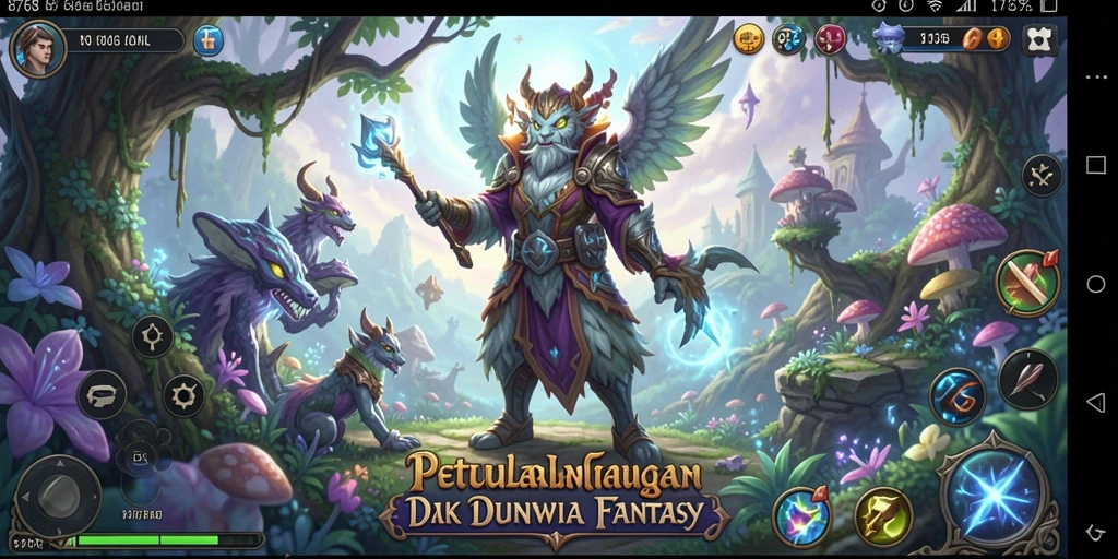Tampilan menakjubkan dari gameplay petualangan di 8768