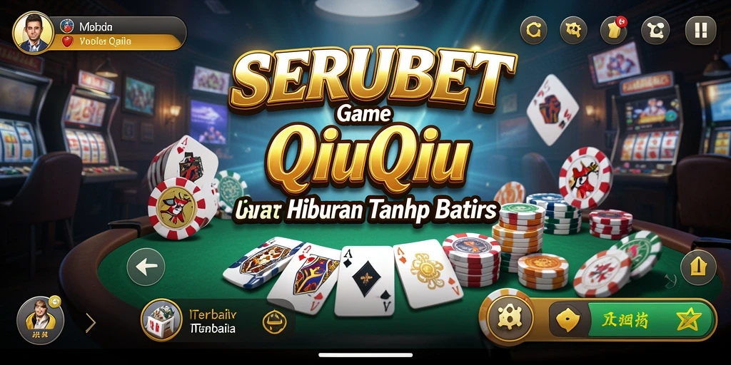 Tangkapan layar SERUBET menampilkan suasana permainan QiuQiu yang seru dan interaktif.